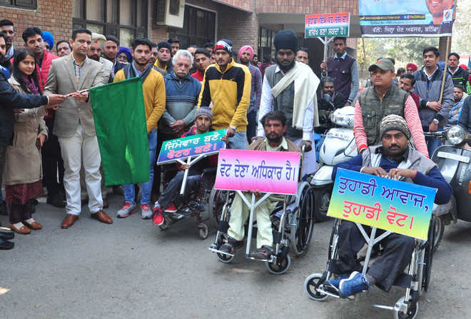 EC holds awareness rally for differently-abled voters