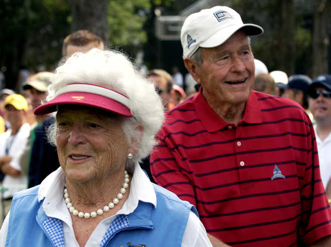 George H.W. Bush, wife hospitalised