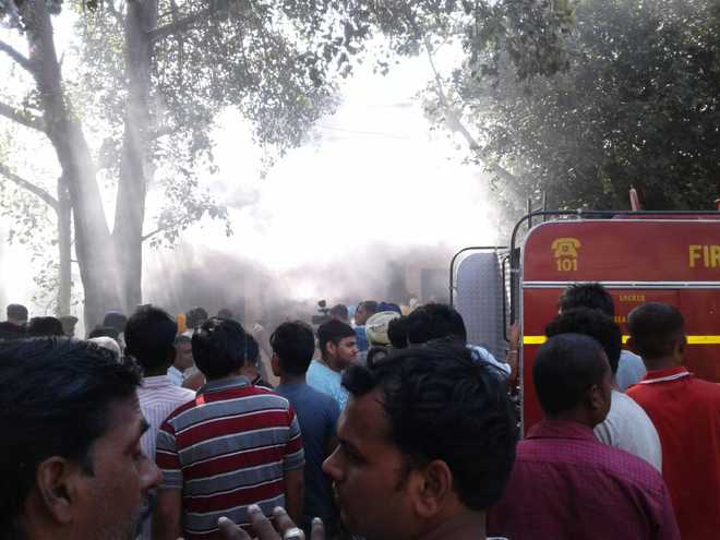 Fire breaks out at incense factory in Chandigarh