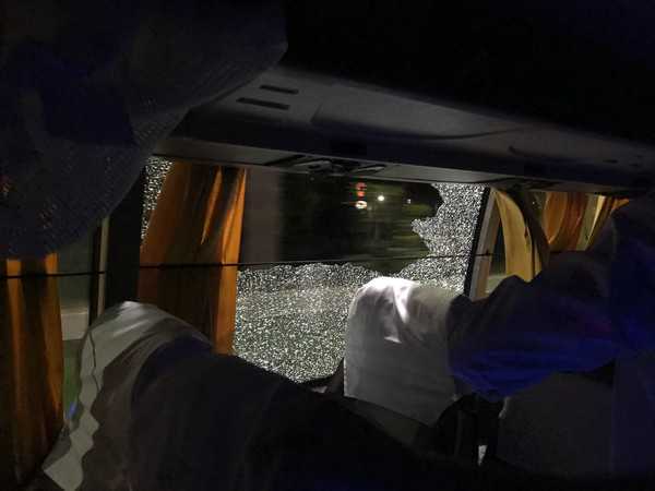 Rock thrown at Australian cricket team bus after win over India