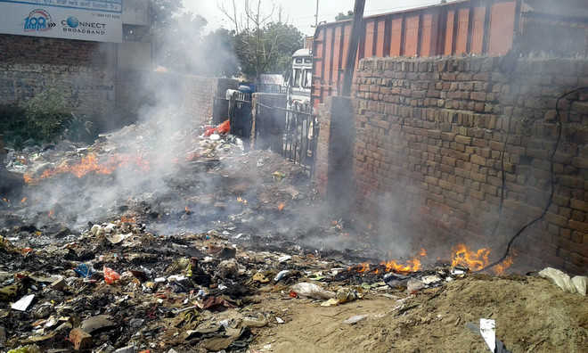 Power supply disrupted after fire in waste dump