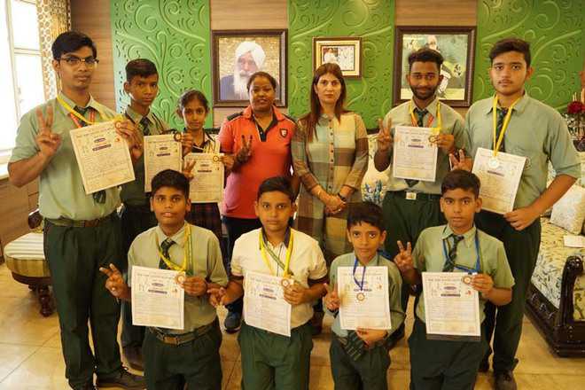 Green Land students win 9 medals