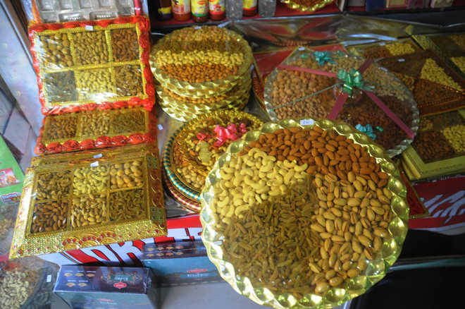 Dry fruit, bakery products in demand