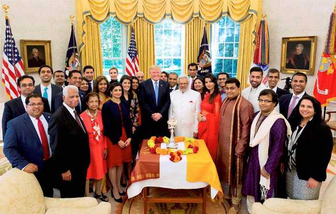 Trump celebrates Diwali