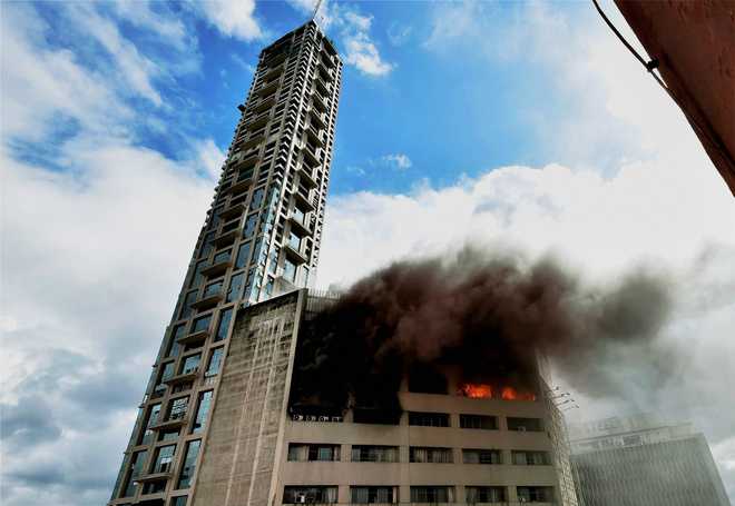 Massive fire breaks out at central Kolkata building, SBI office gutted