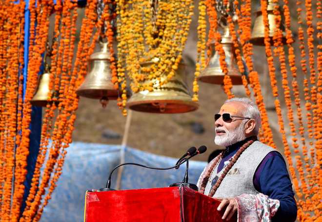 Modi targets Congress over Kedarnath redevelopment