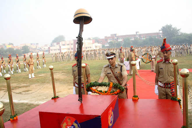 Tributes paid to police martyrs