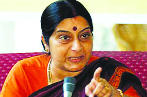 Envoy met Swaraj, but not on Jadhav, Pak clarifies