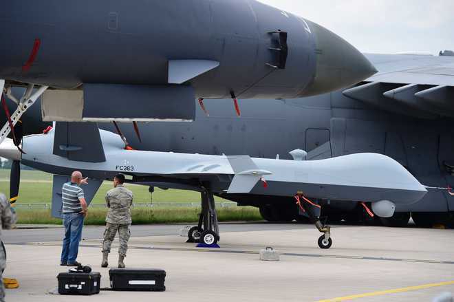 ‘US considering Indian request of armed drones for air force’