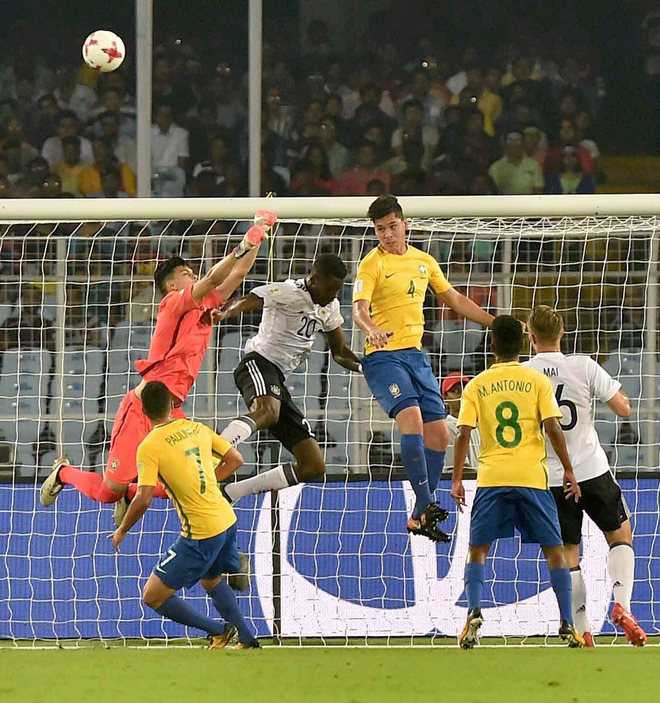 Brazil beat Germany,  Spain outplay Iran to reach semis