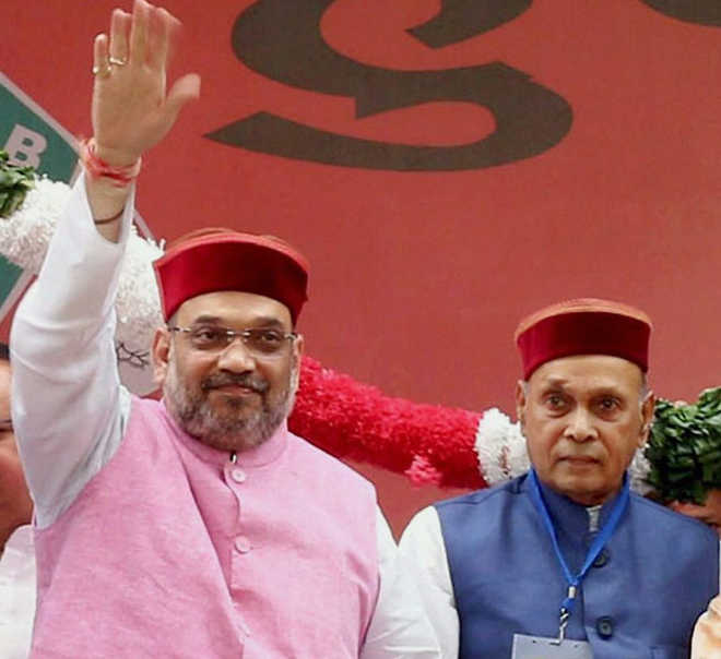 Why BJP went public with Dhumal as CM face just 8 days before HP polls