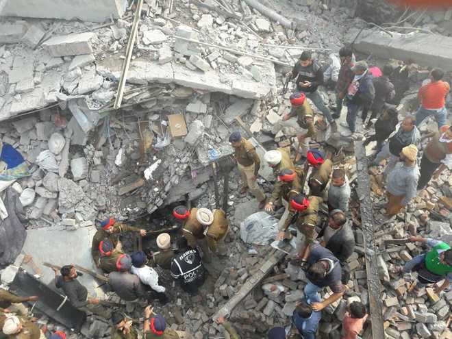 3 dead, many trapped as building collapses after fire in Ludhiana factory