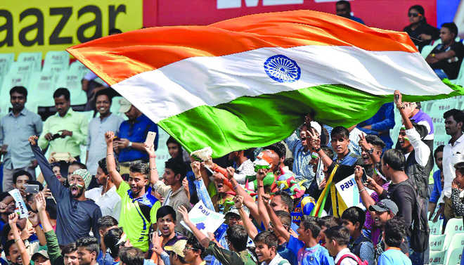 A heady mix: Cricket, slogans and nationalism