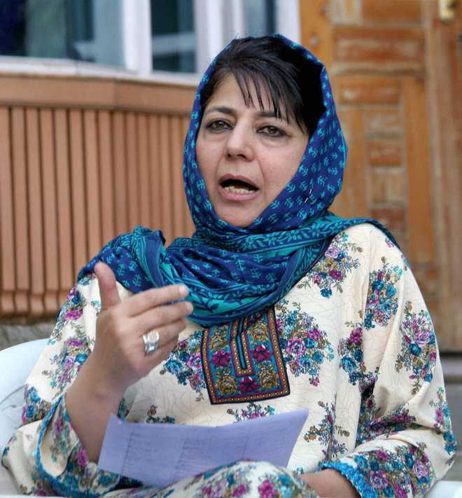 Mehbooba’s about-turn