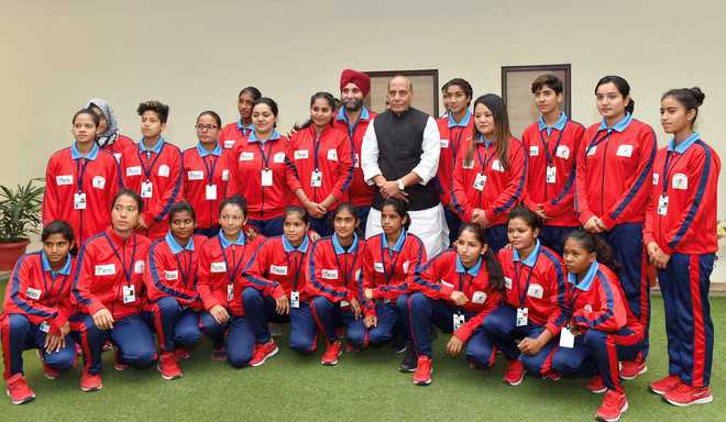 Women’s football team meets Rajnath, gets assurance on sports infrastructure