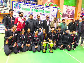 Twin titles for Panjab University shuttlers