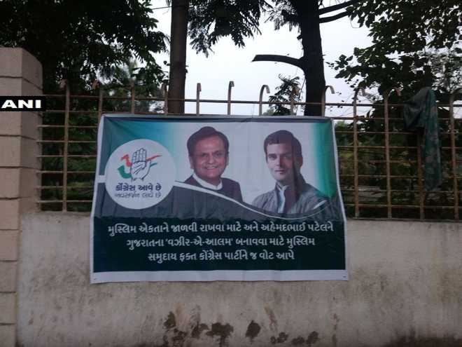 Gujarat polls: Row over ‘poster’ urging Muslims to support Ahmed Patel