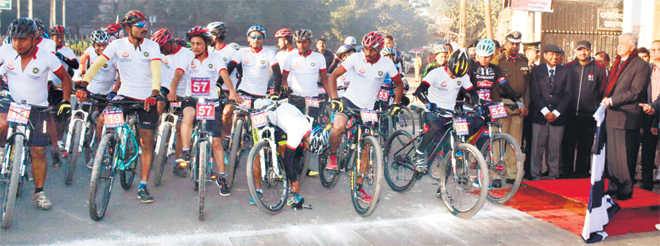 BSF mountain biking rally flagged off