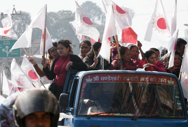 Left sweeps Nepal