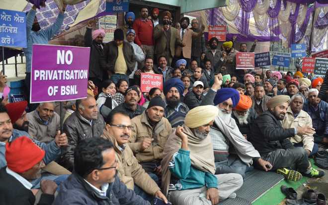 BSNL staff go on two-day strike