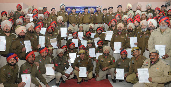 Class I certificate for 102 police officers