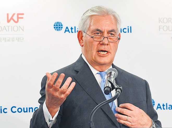 US ready for talks with North Korea without preconditions: Tillerson