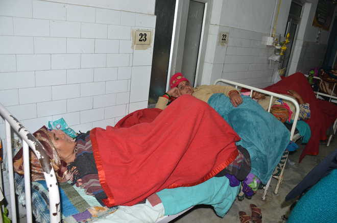 Wards shut for repair work, patients spend nights in hospital corridors