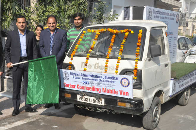 DC flags off van for career counselling to students