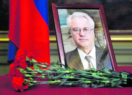 Russia’s UN envoy Churkin dies at 64