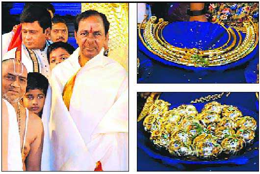 KCR’s gold vow at Tirumala costs exchequer Rs 5 crore