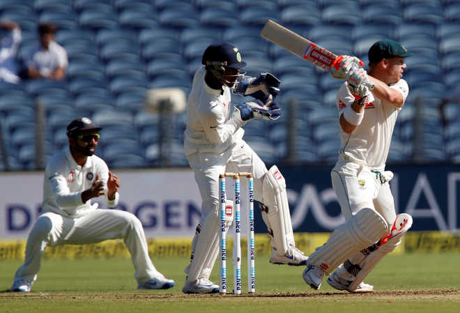 Australia reach 84/1 at lunch in first Test match at Pune