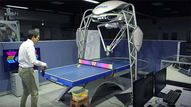 World''s first robot table tennis tutor sets Guinness record