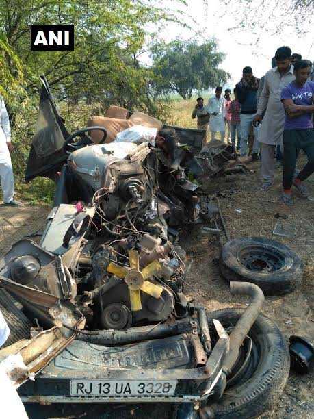 17 killed as jeep collides with truck in Rajasthan’s Hanumangarh