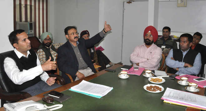 District Election Officer reviews vote counting arrangements