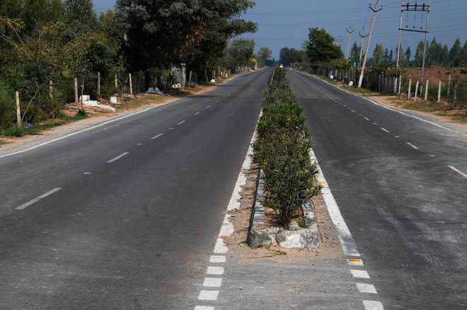 No travellers on road to Badal village