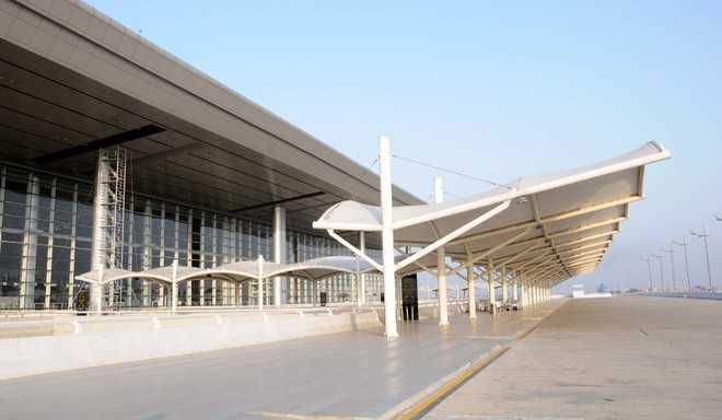 Flights grounded, international airport wears deserted look