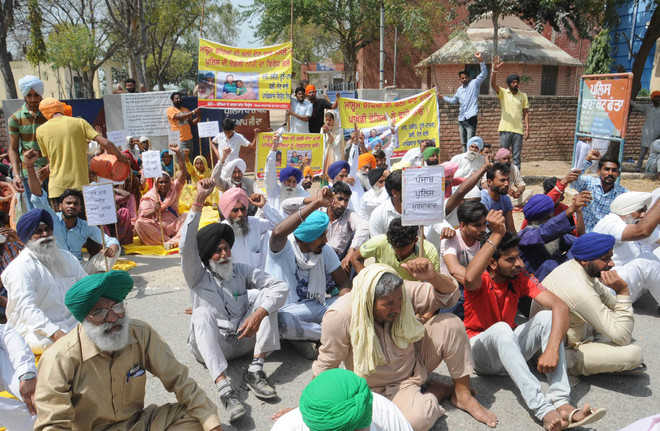 Protesters demand stringent action against accused