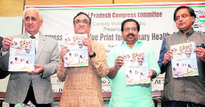 Cong releases roadmap to improve health, education