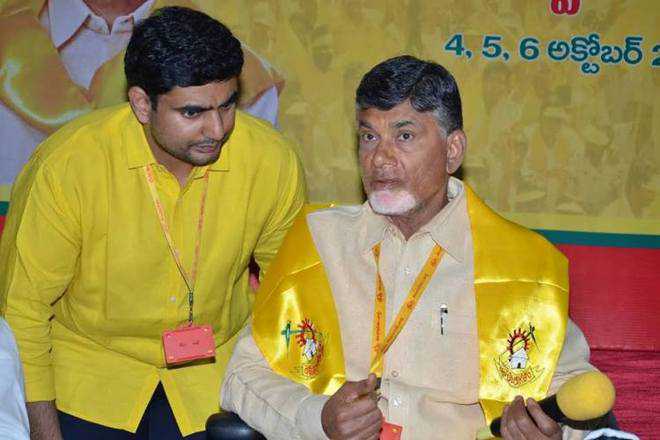 Andhra CM Naidu’s son, 10 others sworn in as ministers