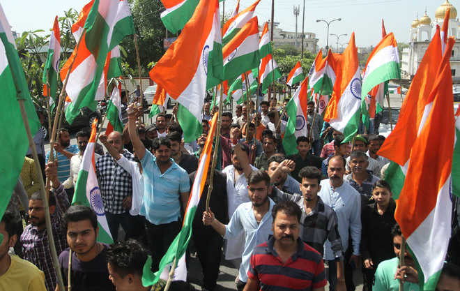Jammu witnesses protest against illegal immigrants