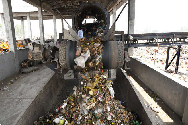 Waste treatment plant functional after year : The Tribune India