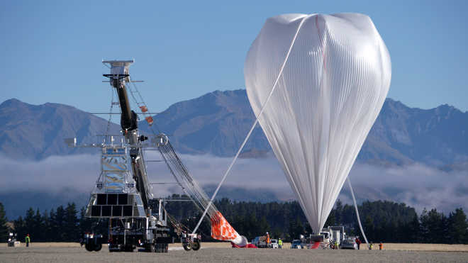 NASA launches stadium-sized balloon to collect near-space data