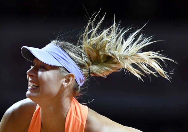 Maria shakes off the rust