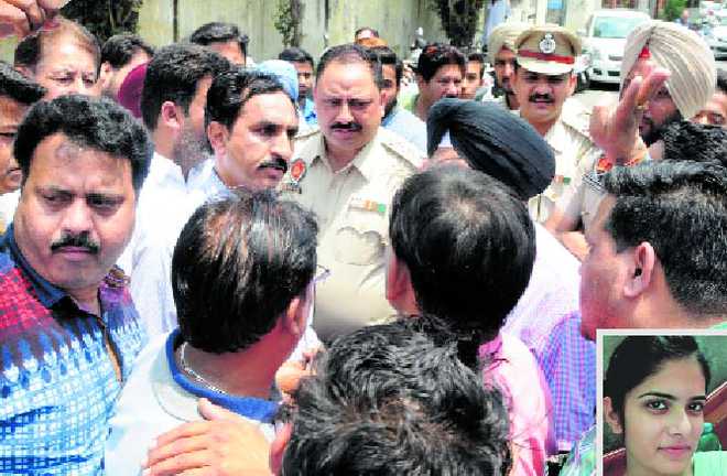 Protest against school, FIR sought