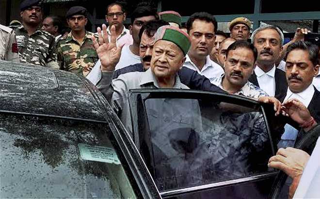 Virbhadra, wife appear in trial court