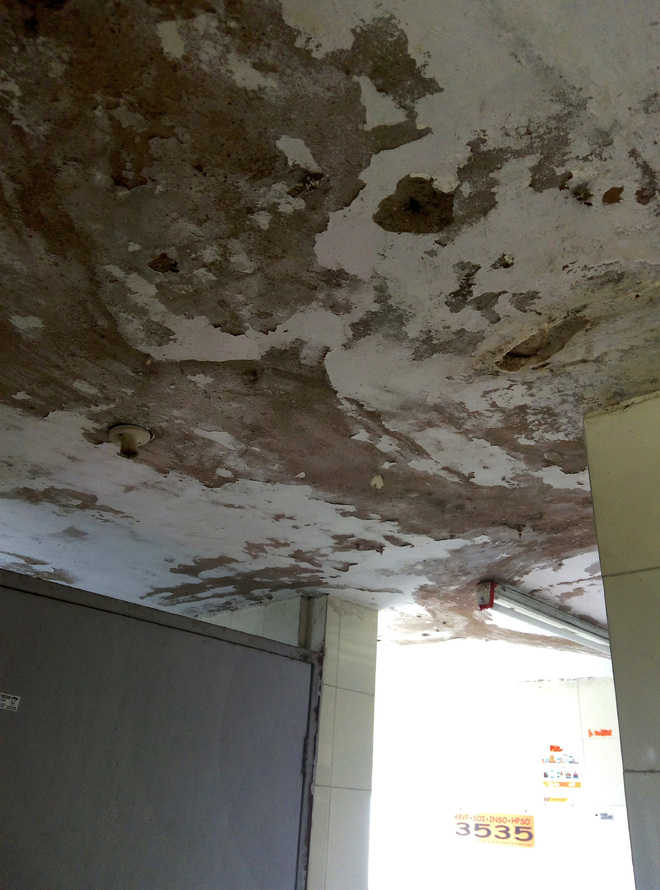 Poor construction material takes toll on Boys’ Hostel No. 8