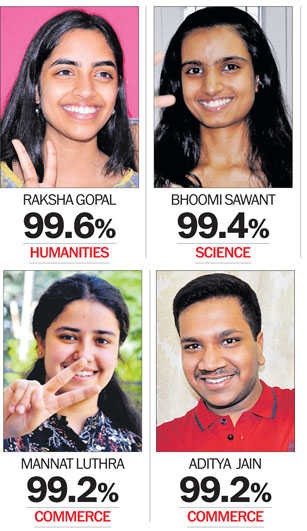 Noida girl first, just short of perfect 100