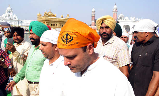 Assembly election campaign: Rahul Gandhi reaches Golden Temple on ...