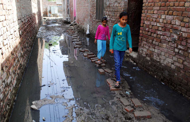Residents suffer as sewage accumulates on streets