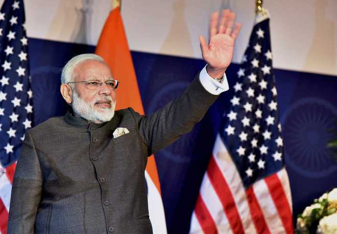Not single taint on my govt in three years, says Modi in US